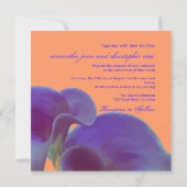 Invitation PixDezines lys calla violet/do-it-yourself (Dos)