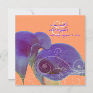 Invitation PixDezines lys calla violet/do-it-yourself