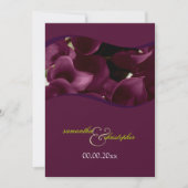 Invitation PixDezines lys calla violet/do-it-yourself (Devant)