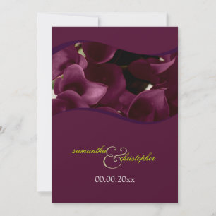 Invitation PixDezines lys calla violet/do-it-yourself