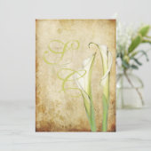 Invitation PixDezines Lys Vintages White Calla (Debout devant)