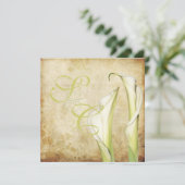 Invitation PixDezines Lys Vintages White Calla (Debout devant)
