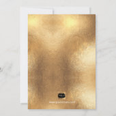 Invitation PixDezines Marble Brunch+Bubbly Dazzled/Faux Gold (Dos)