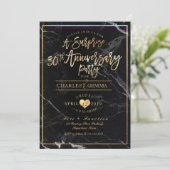 Invitation PixDezines Marble+Or/Surprise 30e anniversaire (Debout devant)