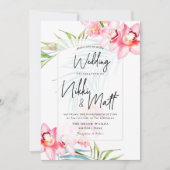Invitation PixDezines, Mariage tropical (Devant)