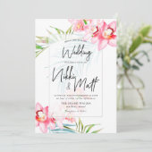 Invitation PixDezines, Mariage tropical (Debout devant)