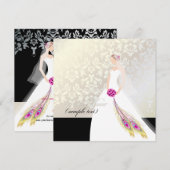 Invitation PixDezines Mariée 2 B (Devant / Derrière)