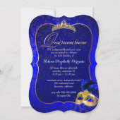 Invitation PixDezines Masquerade/Blue/DIYcolor! (Dos)