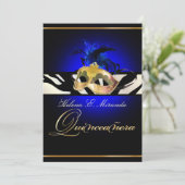 Invitation PixDezines Masquerade/Quincenera/DO-IT-YOURSELF co (Debout devant)