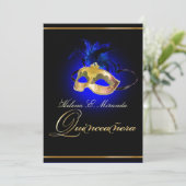 Invitation PixDezines Masquerade/Royal Blue/Couleur DIY !! (Debout devant)
