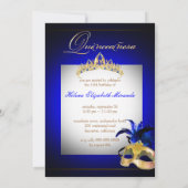 Invitation PixDezines Masquerade/Royal Blue/Couleur DIY !! (Dos)