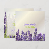 Invitation PixDezines maui lavande (Devant / Derrière)