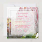 Invitation PixDezines maui protéa rose pâle/do-it-yourself fr (Dos)