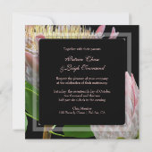 Invitation PixDezines, maui rosé frais protéa (Dos)