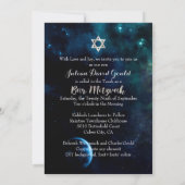 Invitation PixDezines Midnight Sky Bar Mitzvah ✡ (Dos)
