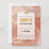 Invitation PixDezines Minimaliste do-it-yourself FAUX OR Mitz (Devant)