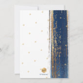 Invitation PixDezines Moderne Tallit abstrait Bar Mitzvah Inv (Dos)