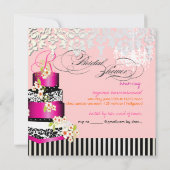 Invitation PixDezines MONOGRAM FÊTE DE L'MARIÉE/GÂTEAU CHAUD (Dos)