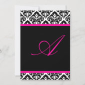 Invitation PixDezines monogramme olivia damask/ DO-IT-YOURSEL (Devant)