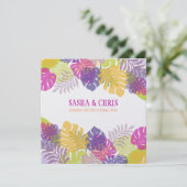 Invitation PixDezines Monstera, Foliage Tropical/do-it-yourse (Debout devant)