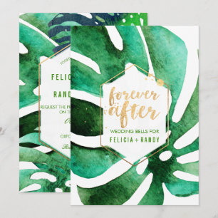 Invitation PixDezines Monstera hawaïenne/do-it-yourself coule
