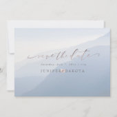 Invitation PixDezines Montagne Rustique Misty (Devant)