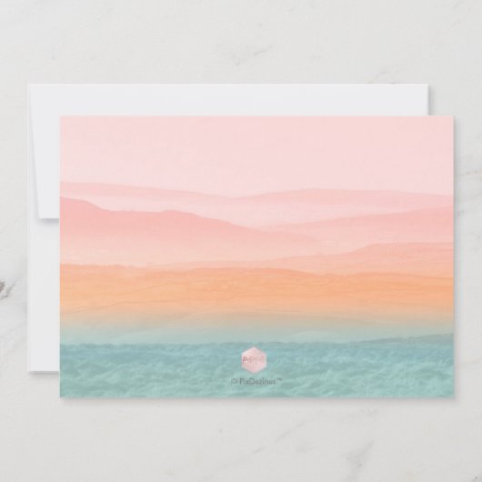 Invitation PixDezines Montagne Rustique Misty (Dos)