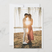 Invitation PixDezines Moody Botanical Flowers Turquoise Bourg (Dos)