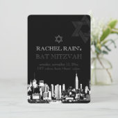 Invitation PixDezines NYC bar/bat mitzvah urbain (Debout devant)