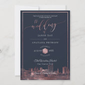 Invitation PixDezines NYC Skyline/Faux Rose Gold/DO-IT-YOURSE (Dos)