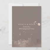 Invitation PixDezines NYC Skyline/Rose Gold/do-it-yourself Ba (Devant)