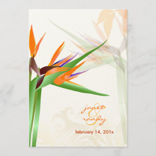 Invitation PixDezines OISEAU DE PARADISE/DO-IT-YOURSELF coule
