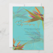 Invitation PixDezines OISEAU DE PARADISE/DO-IT-YOURSELF coule (Dos)