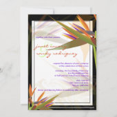 Invitation PixDezines OISEAU DE PARADISE/DO-IT-YOURSELF coule (Dos)