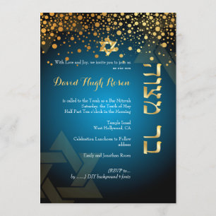 Invitation PixDezines or éblouissant/Bar Mitzvah/DO-IT-YOURSE