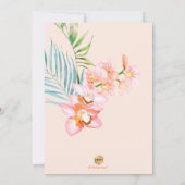 Invitation PixDezines Orchid Isle, Bridal Brunch Orange (Dos)