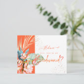 Invitation PixDezines Orchid Isle Will vous .. Bridesmaid (Debout devant)