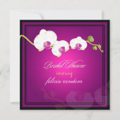 Invitation PixDezines, orchidée blanche/do-it-yourself événem (Devant)