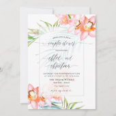 Invitation PixDezines Orchidée Isle, Tropical Couples Douche (Devant)