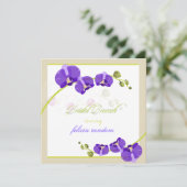 Invitation PixDezines orchidée violette/mariée/arrière - plan (Debout devant)