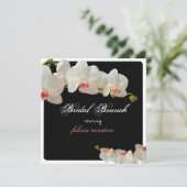 Invitation PixDezines orchidées/brunch de mariage/fond à fair (Debout devant)