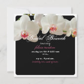 Invitation PixDezines orchidées/brunch de mariage/fond à fair (Dos)