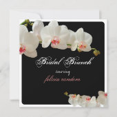 Invitation PixDezines orchidées/brunch de mariage/fond à fair (Devant)