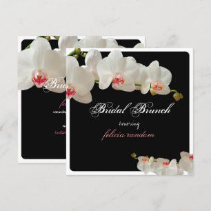 Invitation PixDezines orchidées/brunch de mariage/fond à fair