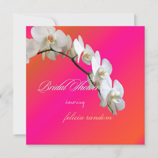Invitation PixDezines orchidées/phalaenopsis (Devant)