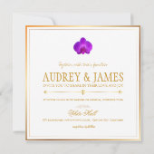 Invitation PixDezines Orchidées royales violettes/phalaenopsi (Dos)