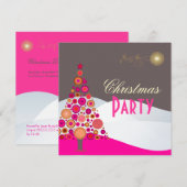 Invitation PixDezines Ornements de Noël Rétro pour l'Arbre (Devant / Derrière)