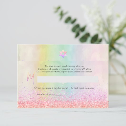 Invitation PixDezines Parties scintillant Coton Candy Bat mit (Debout devant)