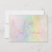 Invitation PixDezines Parties scintillant Coton Candy Bat mit (Dos)