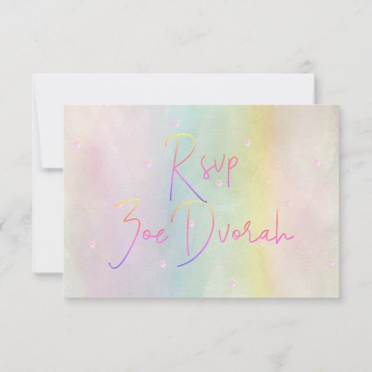 Invitation PixDezines Parties scintillant Coton Candy Bat mit (Dos)